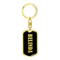 Belinda v02 - Luxury Dog Tag Keychain