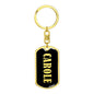 Carole v02 - Luxury Dog Tag Keychain