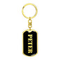 Peter v3 - Luxury Dog Tag Keychain