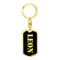 Leon v3 - Luxury Dog Tag Keychain