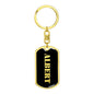 Albert v3 - Luxury Dog Tag Keychain