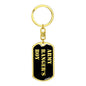 Army Ranger's Boy v2 - Luxury Dog Tag Keychain