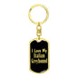 Love My Italian Greyhound v2 - Luxury Dog Tag Keychain
