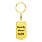 Love My Western Rosella - Luxury Dog Tag Keychain