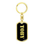 Toby v3 - Luxury Dog Tag Keychain