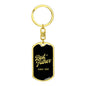 Best Father Since 1982 v3 - Luxury Dog Tag Keychain
