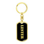 Lester v3 - Luxury Dog Tag Keychain