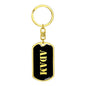 Adam v3 - Luxury Dog Tag Keychain