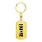 Joanne v01 - Luxury Dog Tag Keychain