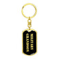 Military Grandson v2 - Luxury Dog Tag Keychain