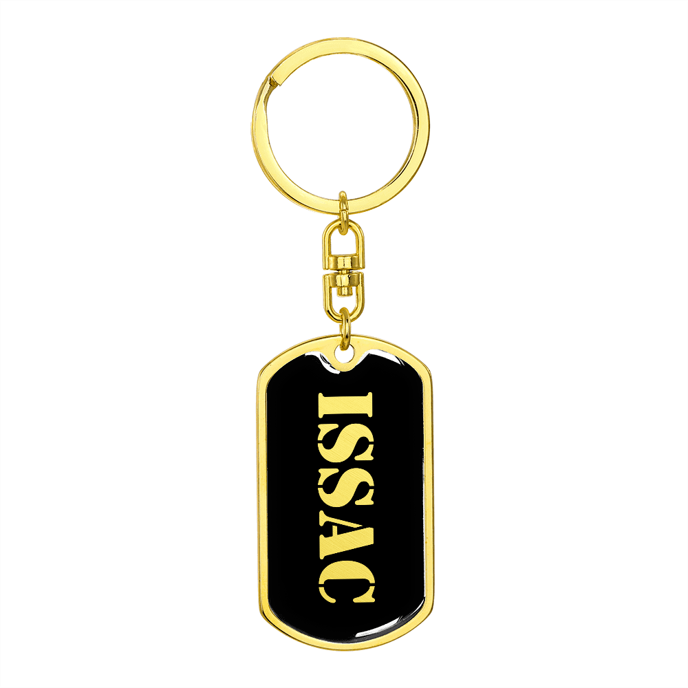 Issac v2 - Luxury Dog Tag Keychain