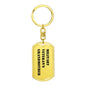 Military Veteran's Grandmother - Luxury Dog Tag Keychain