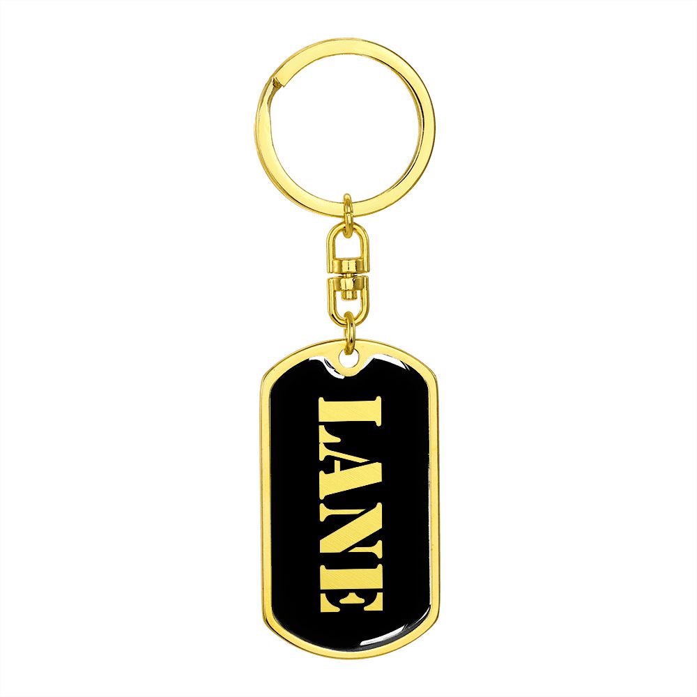 Lane v2 - Luxury Dog Tag Keychain