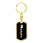 Mama Elephant With 4 Calves v2 - Luxury Dog Tag Keychain