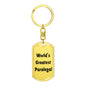 World's Greatest Paralegal - Luxury Dog Tag Keychain
