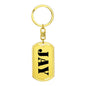 Jay - Luxury Dog Tag Keychain