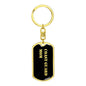 Coast Guard Mom v2 - Luxury Dog Tag Keychain