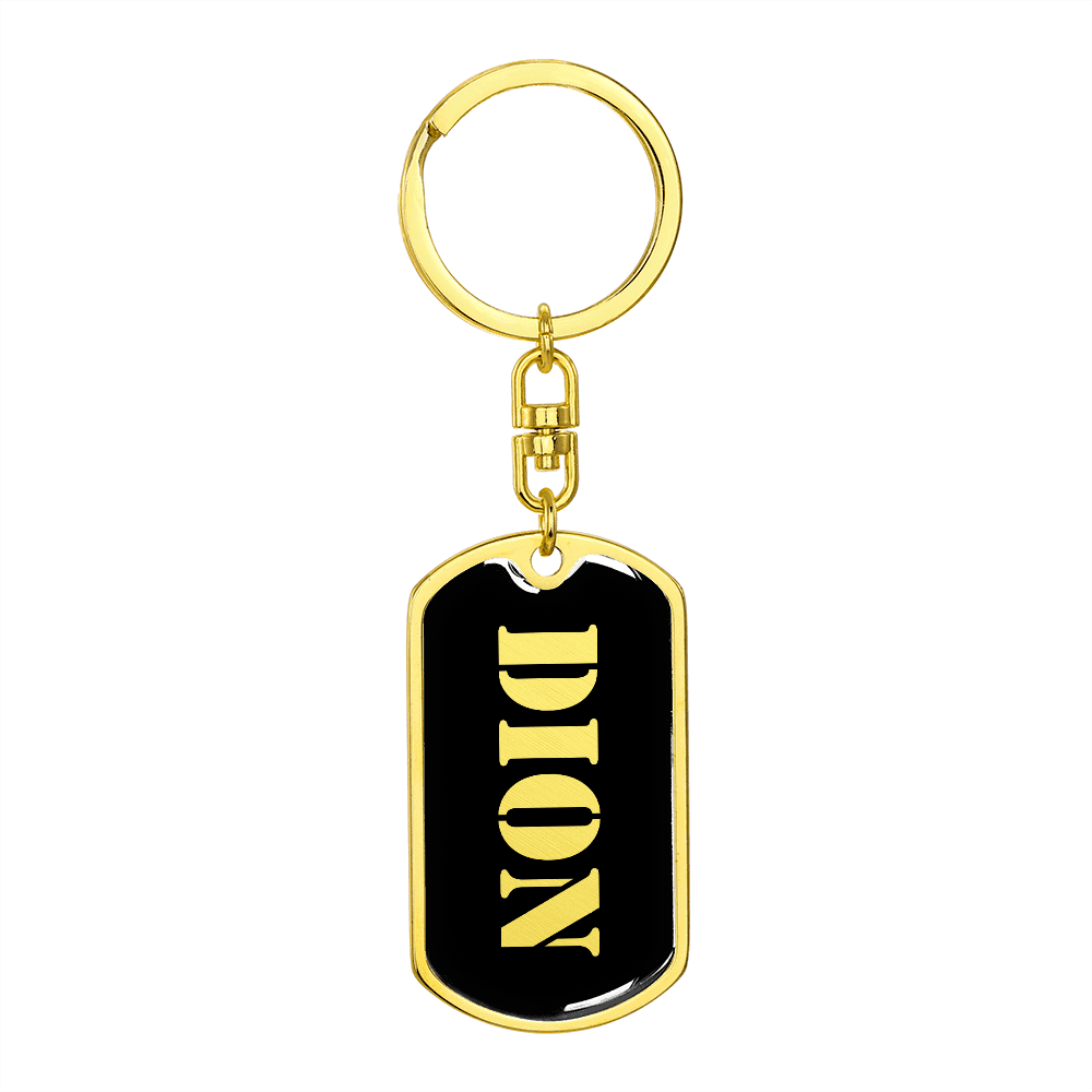 Dion v2 - Luxury Dog Tag Keychain