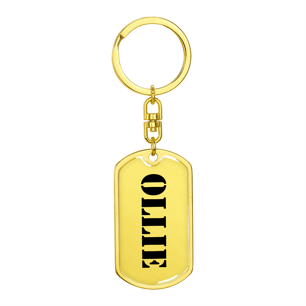 Ollie - Luxury Dog Tag Keychain