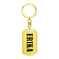 Erika v01 - Luxury Dog Tag Keychain