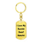 Love My Russian Dwarf Hamster - Luxury Dog Tag Keychain