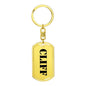 Cliff - Luxury Dog Tag Keychain