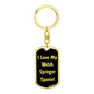 Love My Welsh Springer Spaniel v5 - Luxury Dog Tag Keychain