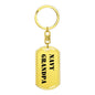 Navy Grandpa - Luxury Dog Tag Keychain