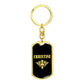 Christine v02a - Luxury Dog Tag Keychain