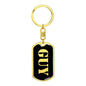 Guy v3 - Luxury Dog Tag Keychain