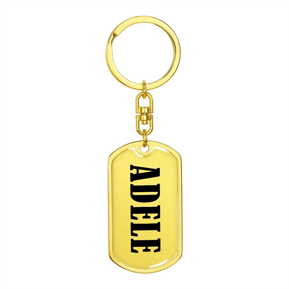 Adele v01 - Luxury Dog Tag Keychain