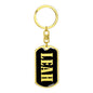 Leah v02 - Luxury Dog Tag Keychain