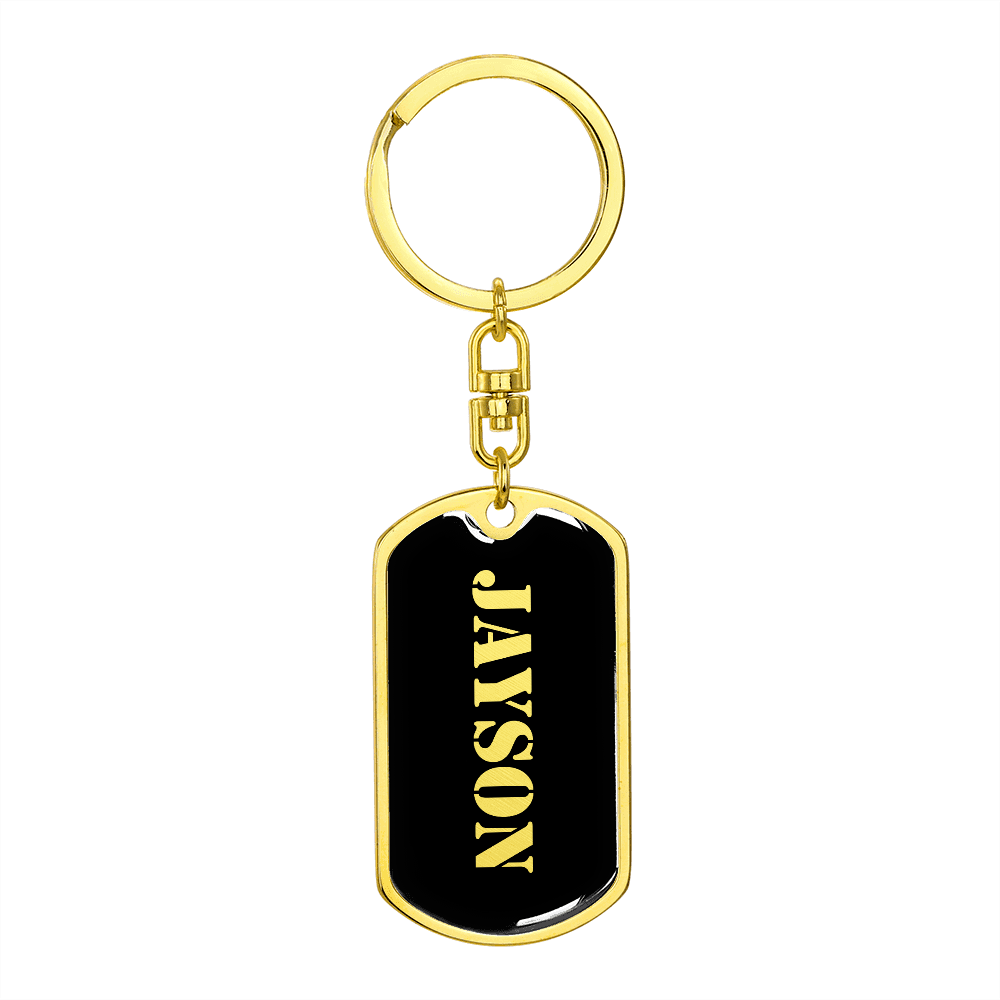 Jayson v2 - Luxury Dog Tag Keychain