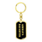 Airman's Daughter v2 - Luxury Dog Tag Keychain