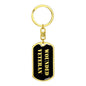 Wounded Veteran v2 - Luxury Dog Tag Keychain