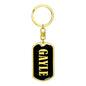 Gayle v02 - Luxury Dog Tag Keychain