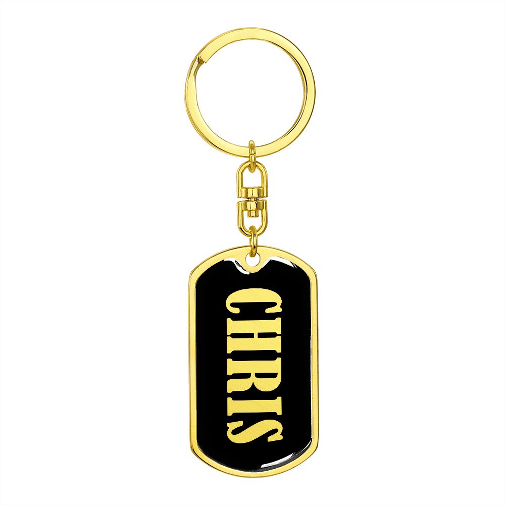 Chris v02 - Luxury Dog Tag Keychain