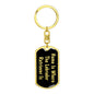 Labrador Retriever's Home v2 - Luxury Dog Tag Keychain