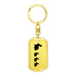Mama Rabbit With 3 Kittens - Luxury Dog Tag Keychain
