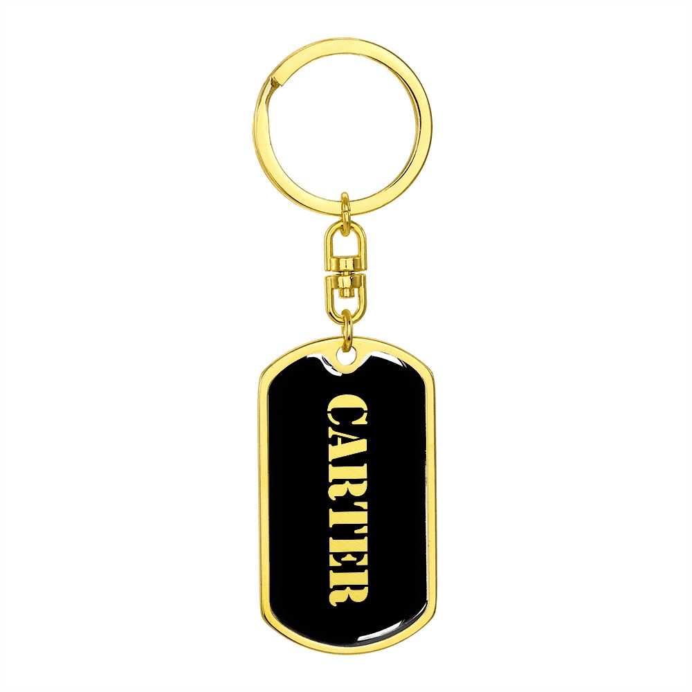 Carter v2 - Luxury Dog Tag Keychain