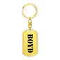 Boyd - Luxury Dog Tag Keychain