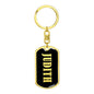 Judith v02 - Luxury Dog Tag Keychain
