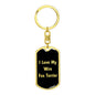 Love My Wire Fox Terrier v5 - Luxury Dog Tag Keychain
