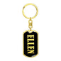 Ellen v02 - Luxury Dog Tag Keychain