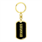 Savannah v02 - Luxury Dog Tag Keychain