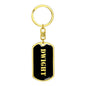 Dwight v3 - Luxury Dog Tag Keychain