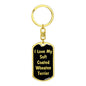 Love My Soft Coated Wheaten Terrier v5 - Luxury Dog Tag Keychain