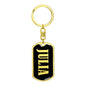 Julia v02 - Luxury Dog Tag Keychain