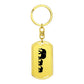 Mama Elephant With 2 Calves - Luxury Dog Tag Keychain