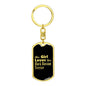 Black Russian Terrier v2 - Luxury Dog Tag Keychain